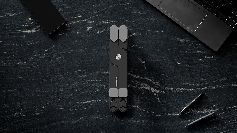 Screenmate DeskStand, folded compactly