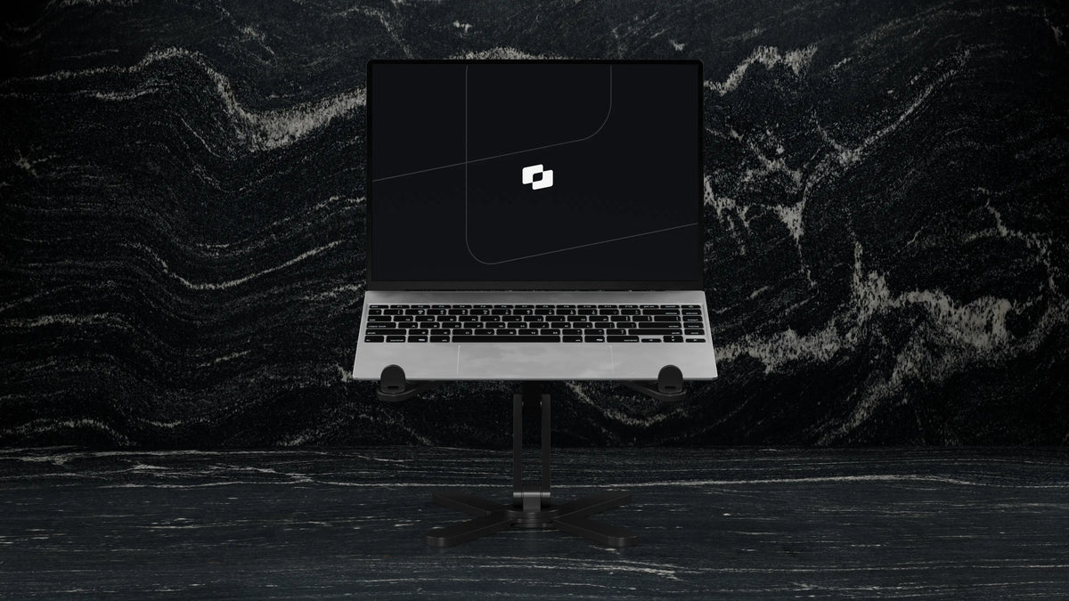 Screenmate DeskStand with laptop (laptop not included)