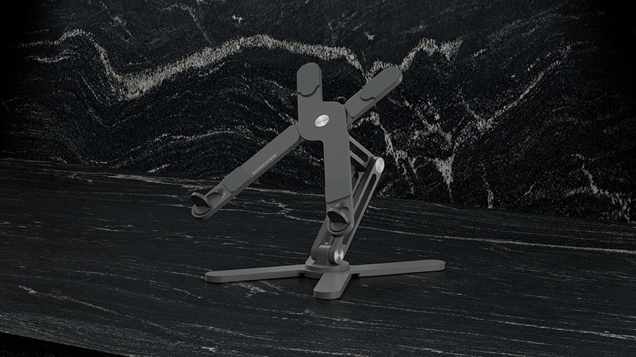 Screenmate DeskStand, viewed from the front at an angle