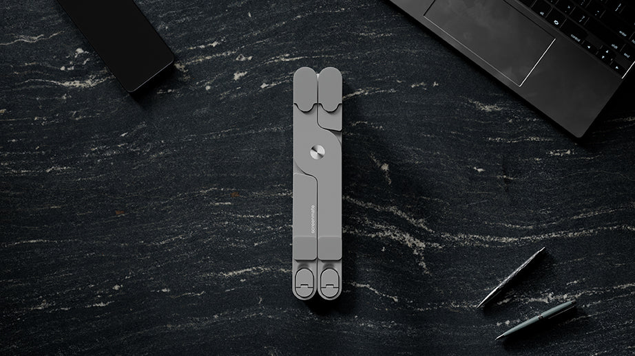 Screenmate DeskStand, folded compactly