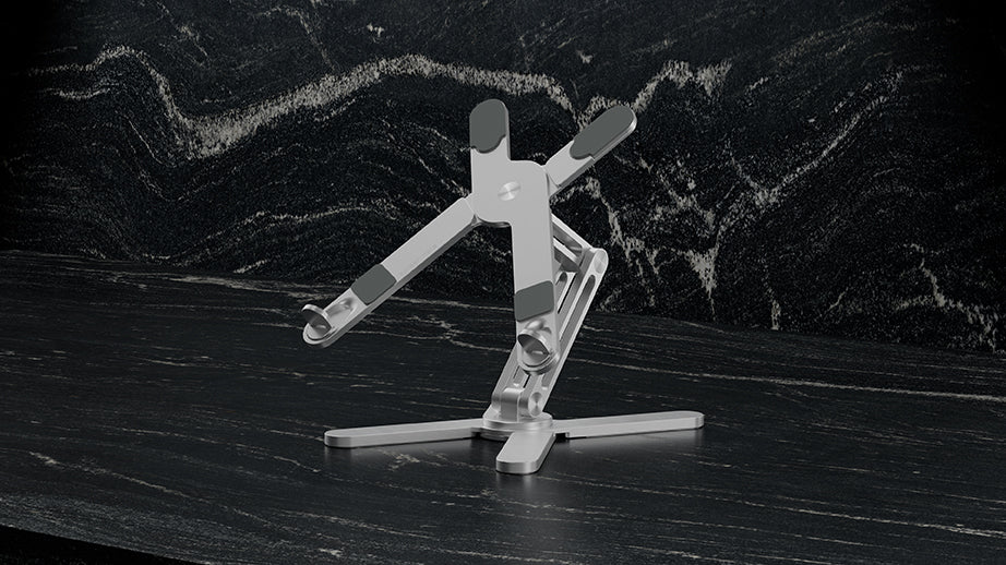 Screenmate DeskStand, viewed from the front at an angle