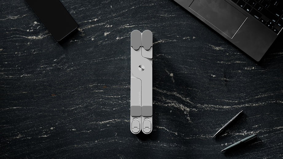 Screenmate DeskStand, folded compactly