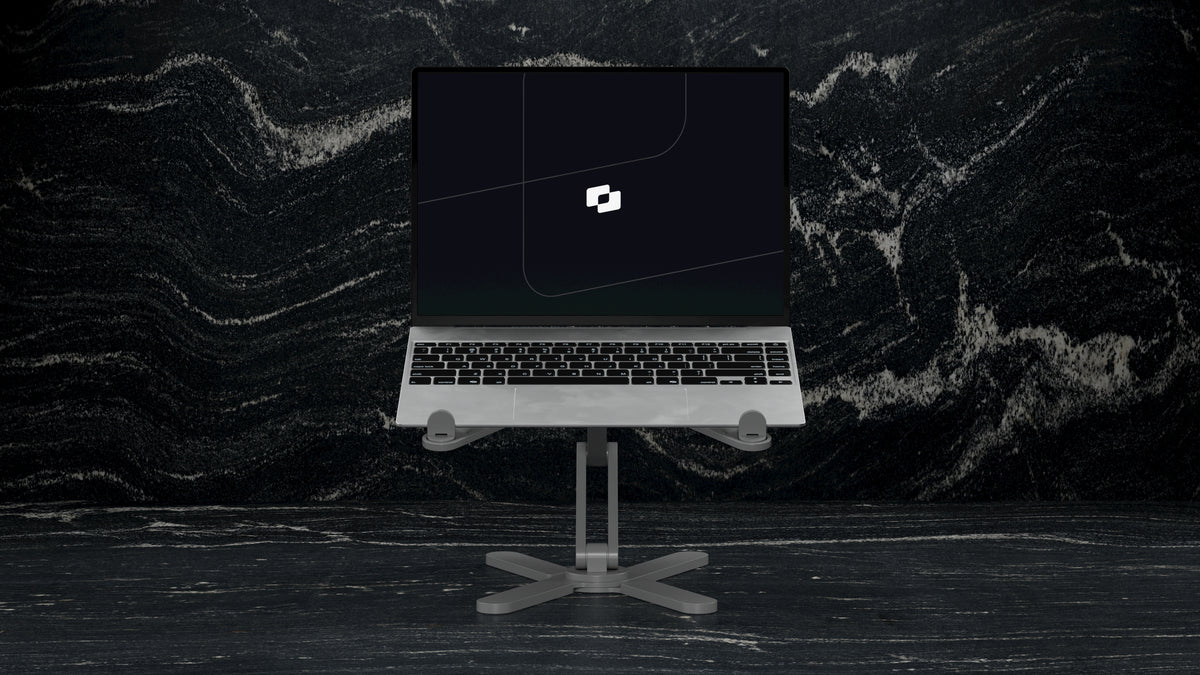 Screenmate DeskStand with laptop (laptop not included)