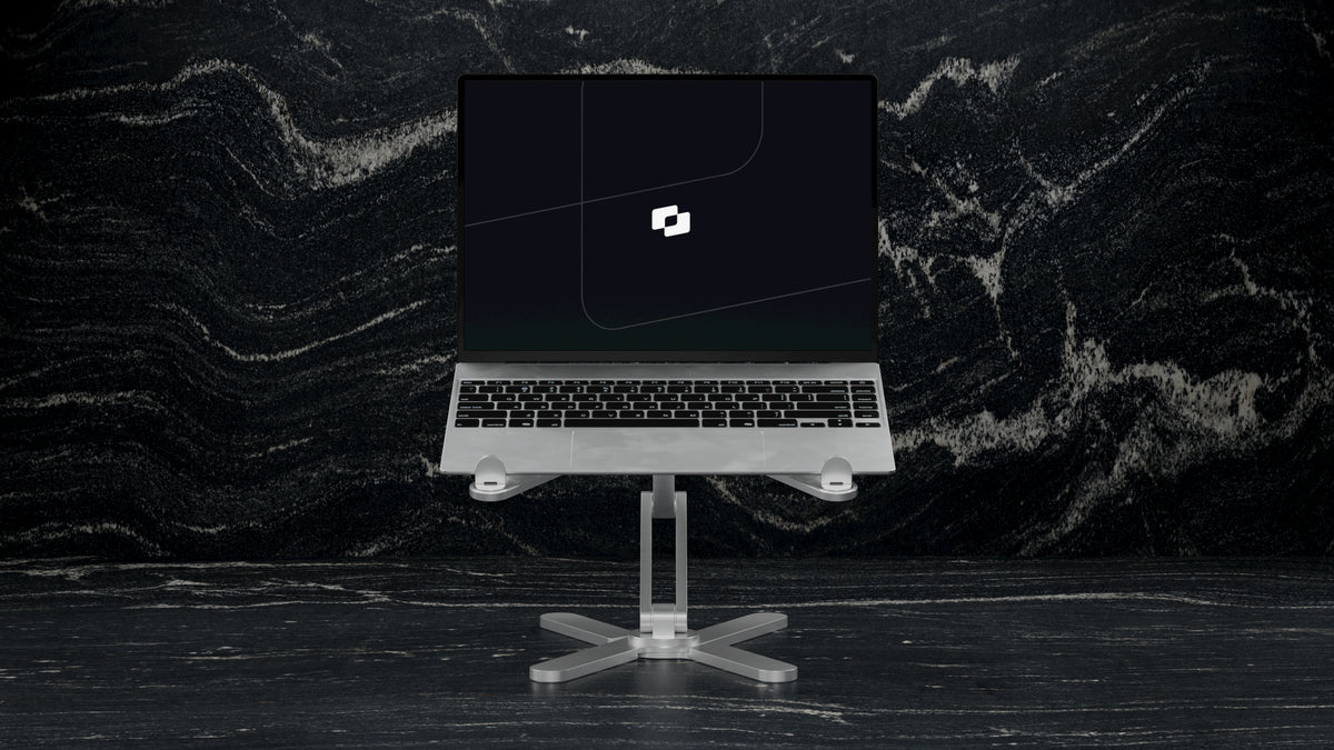 Screenmate DeskStand with laptop (laptop not included)