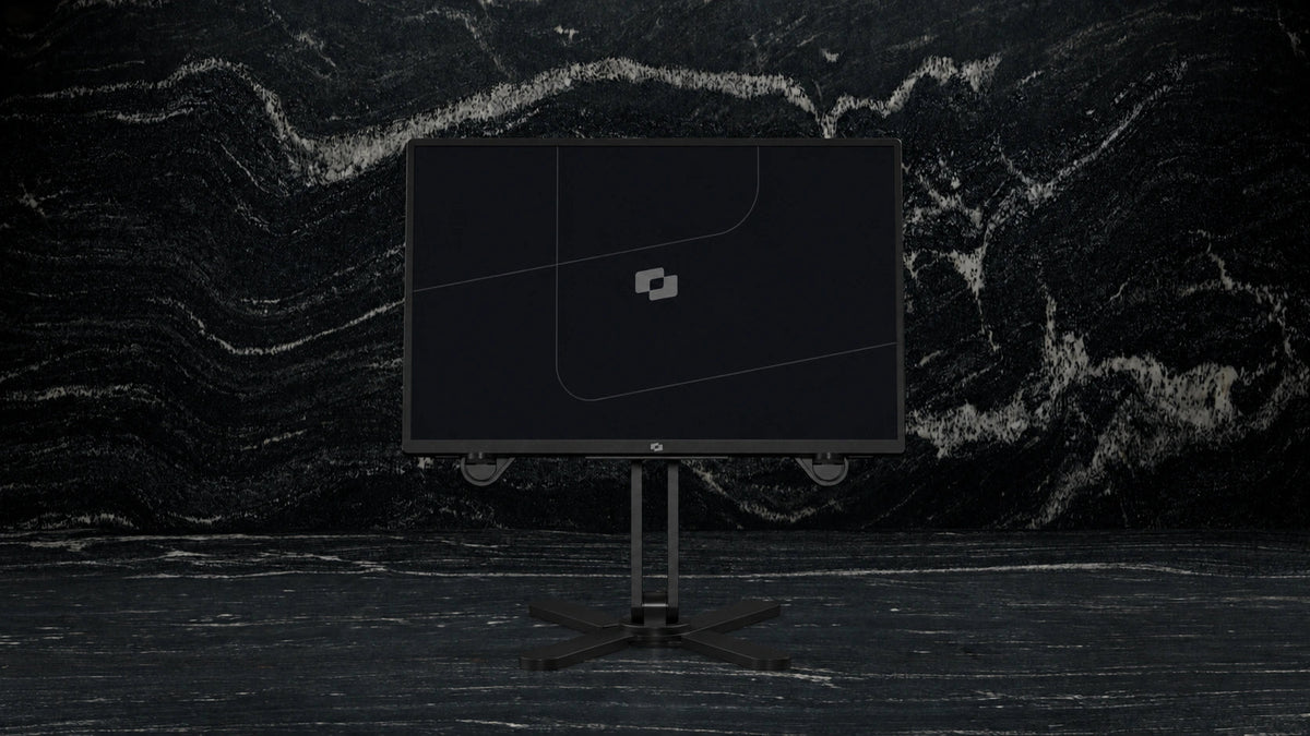 Screenmate One 2,5K op de Screenmate DeskStand