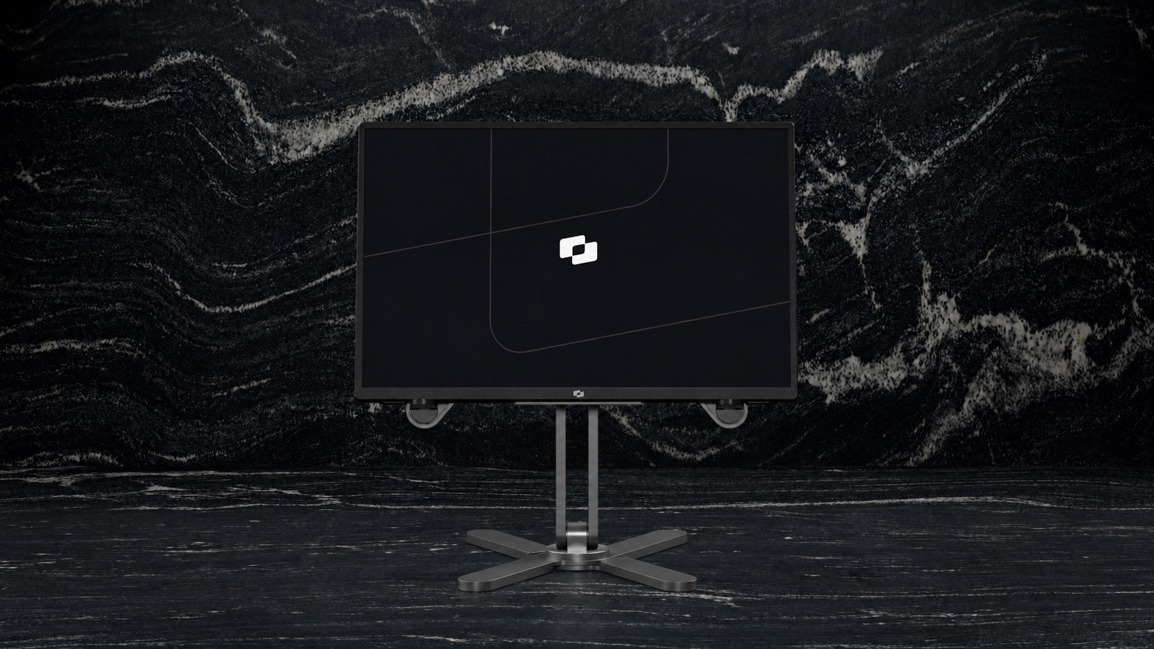 DeskStand with Screenmate monitor; monitor not included