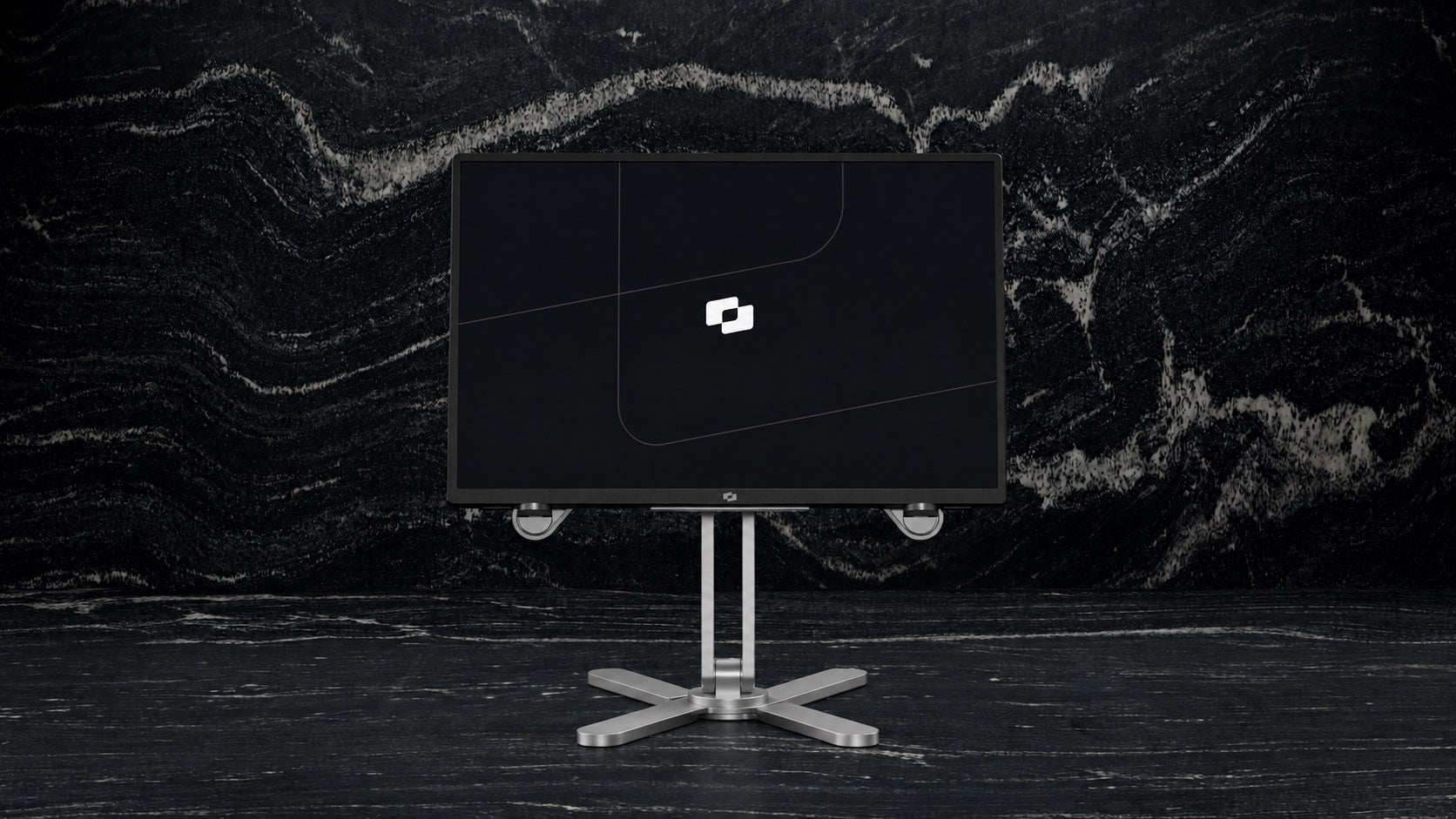 DeskStand with Screenmate monitor; monitor not included