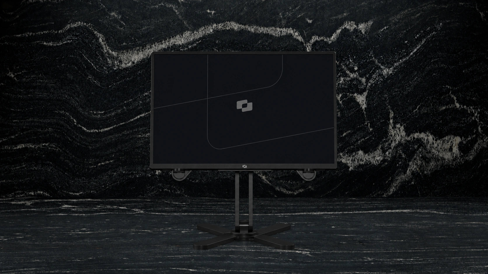 Screenmate One 4K op de Screenmate DeskStand